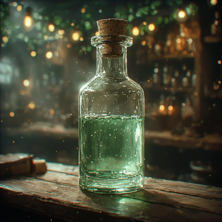 An AI-generated image of lighting supplies that include candles, parchment and stationery, envelopes, scrolls, quills, ink, and sealing wax.