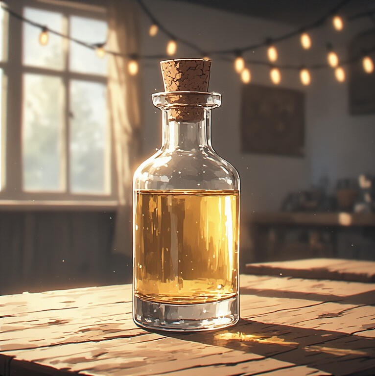 An AI-generated image of lighting supplies that include candles, parchment and stationery, envelopes, scrolls, quills, ink, and sealing wax.