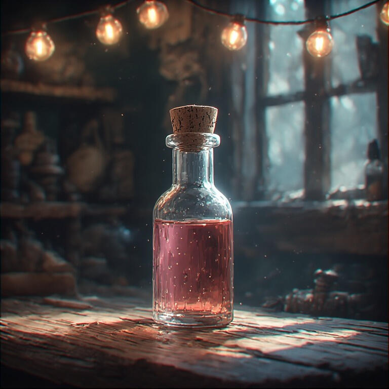 An AI-generated image of lighting supplies that include candles, parchment and stationery, envelopes, scrolls, quills, ink, and sealing wax.