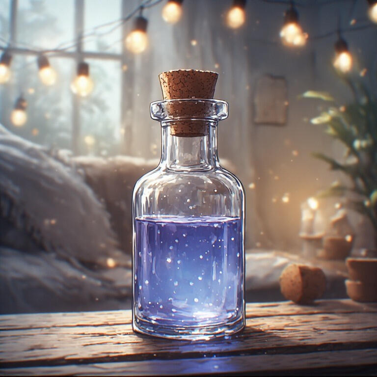 An AI-generated image of lighting supplies that include candles, parchment and stationery, envelopes, scrolls, quills, ink, and sealing wax.